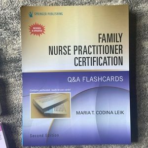 Liek Family Nurse Practitioner (FNP) board certification Q&A flash cards